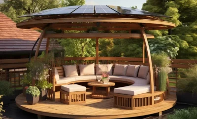 دکوراسیون داخلی آلاچیق چوبی فنلاندی